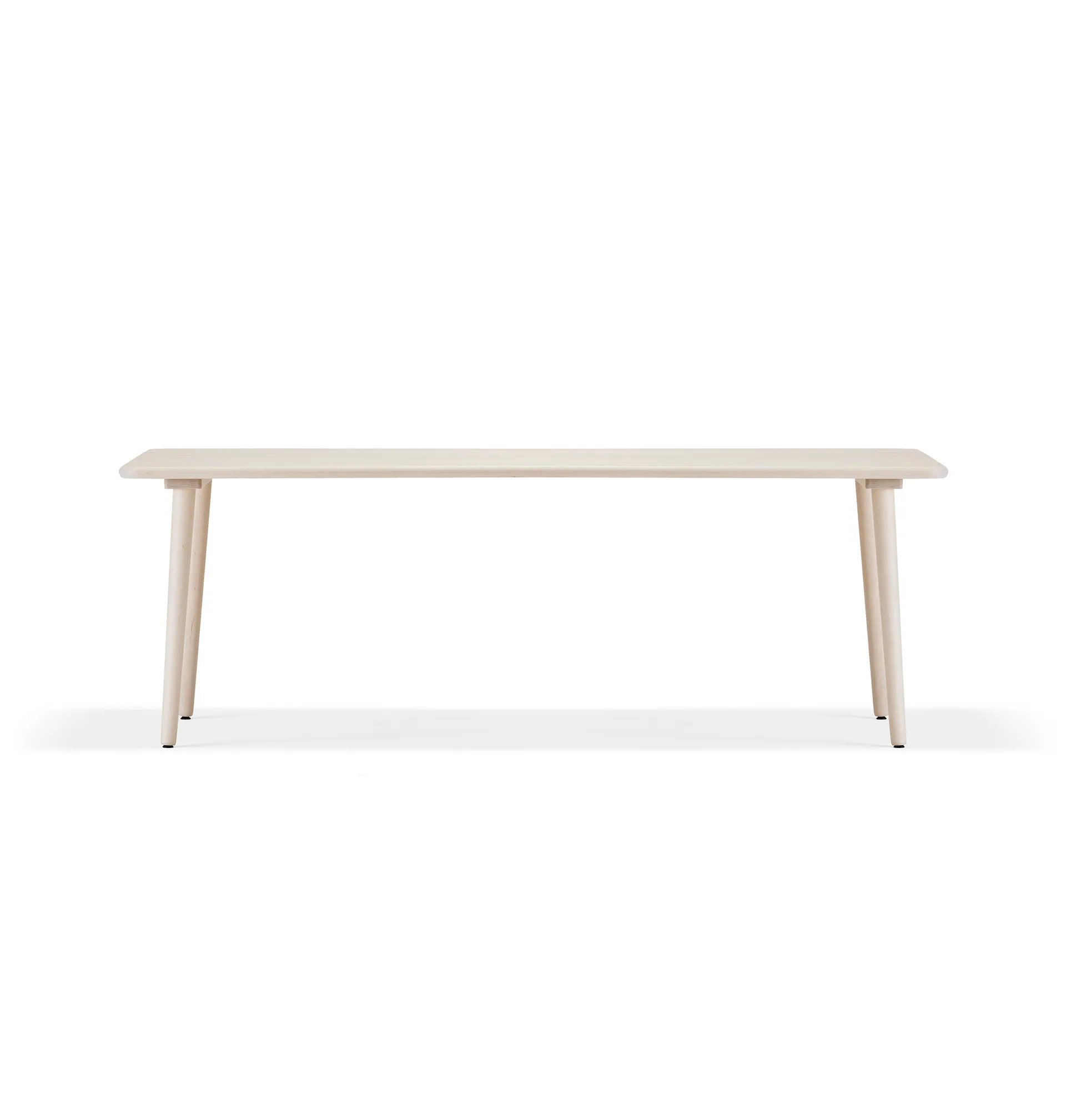 Miss Tailor -ruokapöytä, Koivu vaalea mattalakka, 235 x 82 cm Stolab
