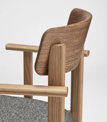 Pal käsinojallinen tuoli - Tammi luonnollinen öljy-Tornado V3576 - Stolab