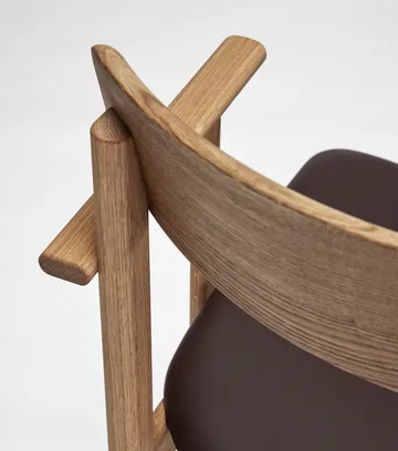 Pal käsinojallinen tuoli - Tammi luonnonöljy-Elmosoft 93129 - Stolab