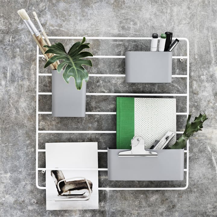 Grid organizer 3 osaa, harmaa String
