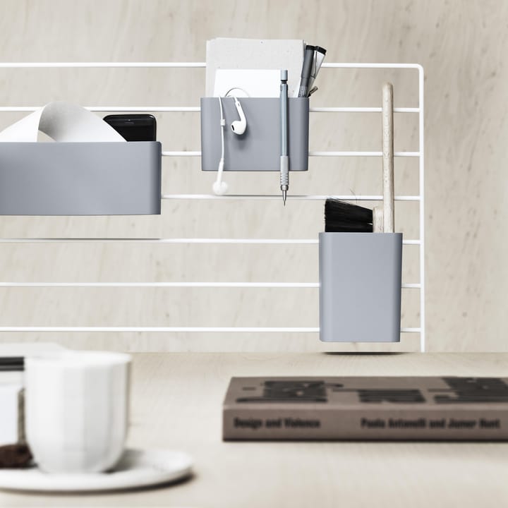 Grid organizer 3 osaa, harmaa String