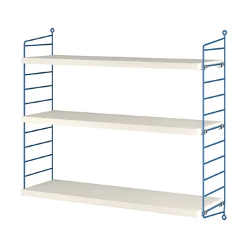 String 1949-2024 hylly Limited Edition 60x60x20 cm - Blue/white oiled pine - String