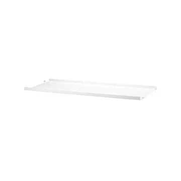 String hyllylevy metalli - valkoinen, 78x20 cm, matala reuna - String