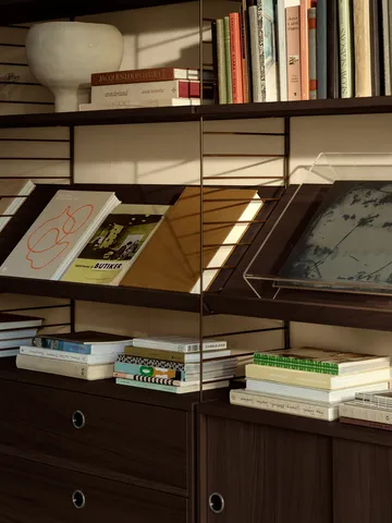 String hyllylevy - Tumma tammi, 58×30 cm, 3-pack - String