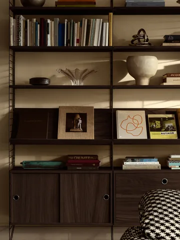 String J-koukku 5-kpl pakkaus - Tummanruskea - String