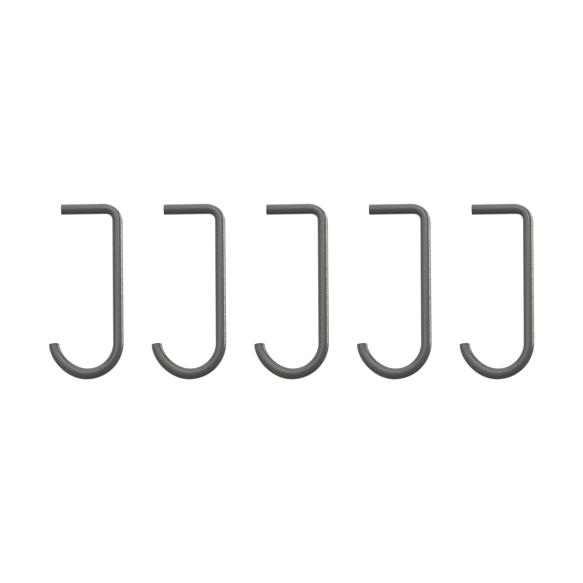 String J-koukku 5 kpl, Tummanharmaa String