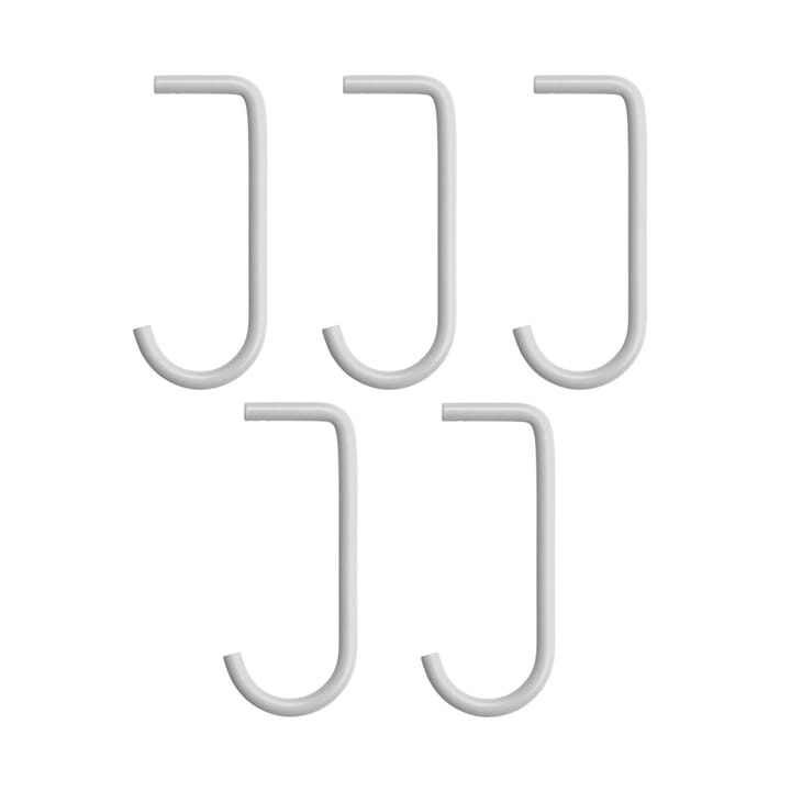 String J-koukku - harmaa, 5-kpl pakkaus - String