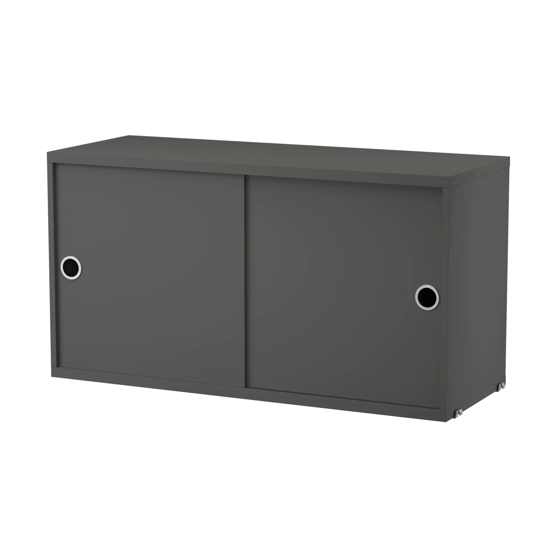 String kaappi liukuovella, Tummanharmaa, 78x30 cm String