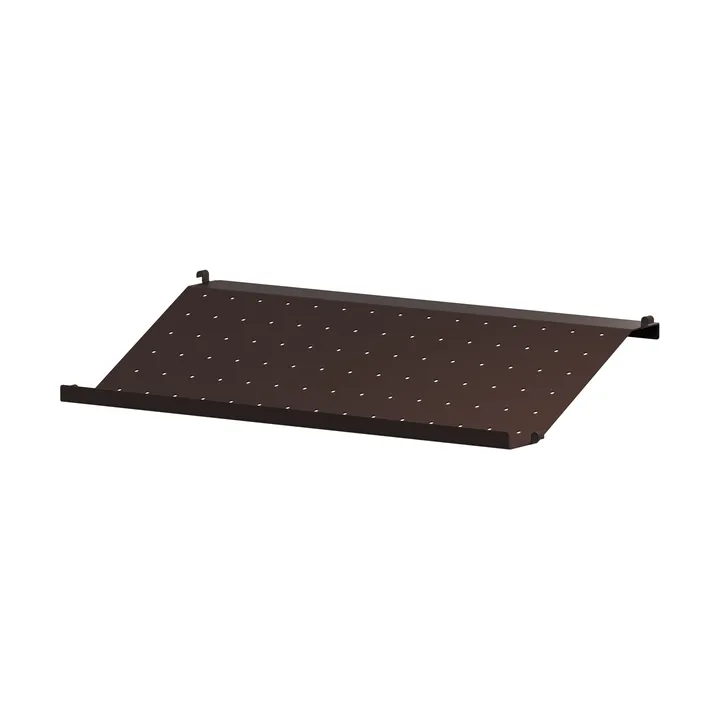 String kenkähylly metalli - Tummanruskea, 58x30 cm - String