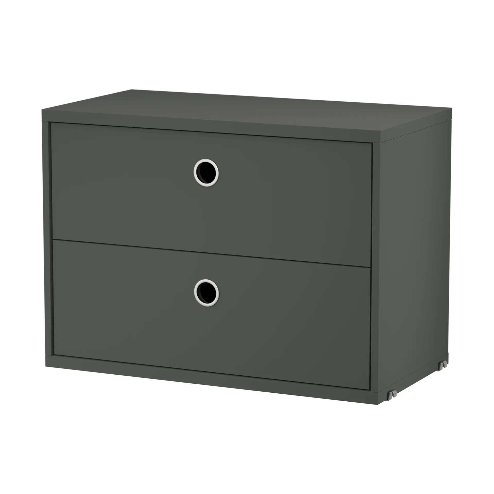 String laatikosto, Tummanharmaa, 58x30 cm String