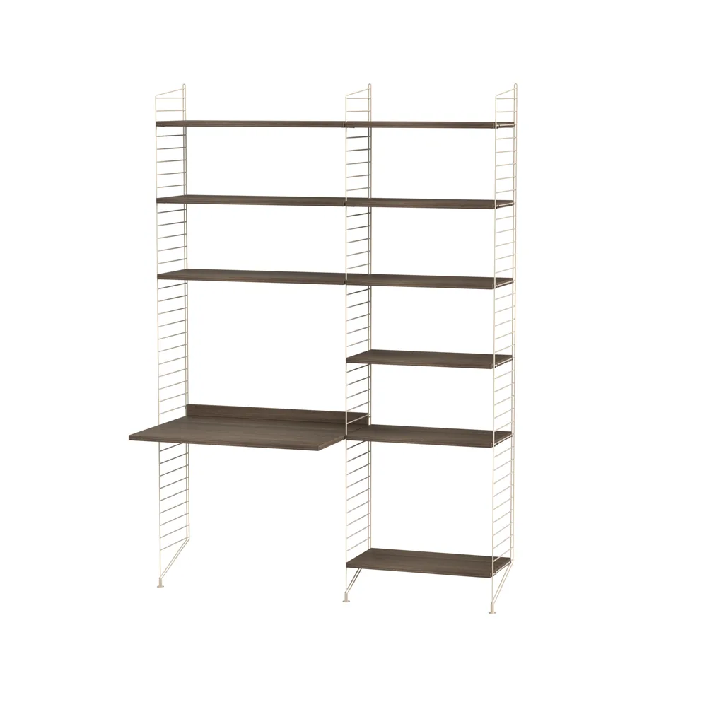 String lastenhuone pähkinä & beige - Yhdistelmä D String