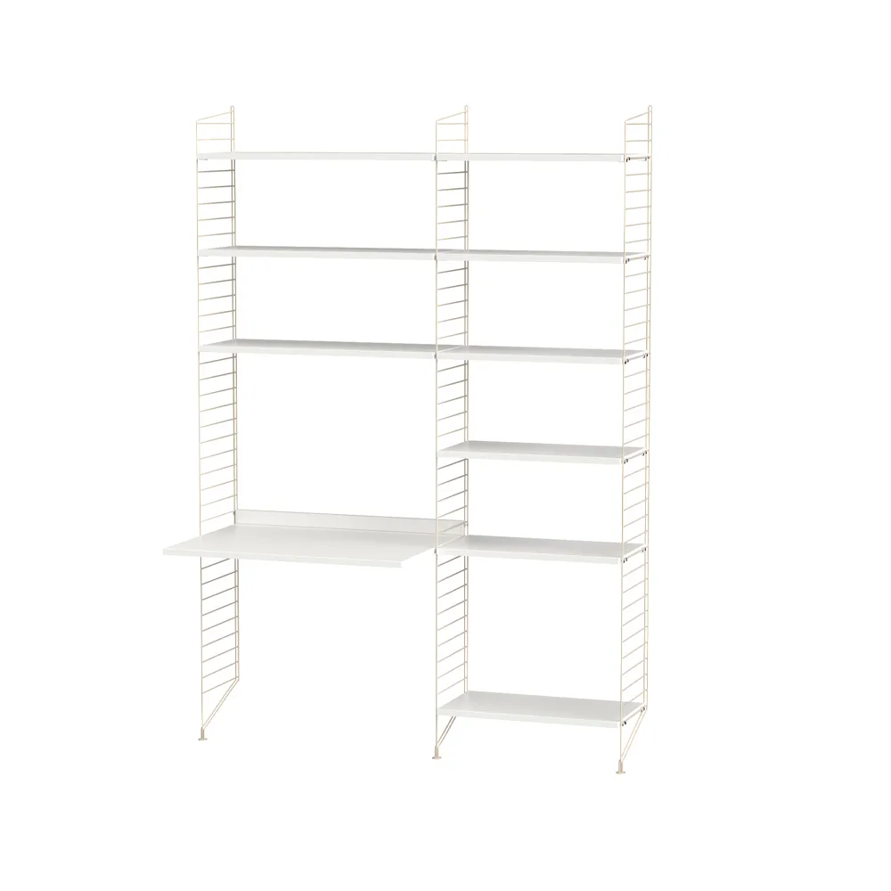 String lastenhuone valkoinen & beige - Yhdistelmä D String