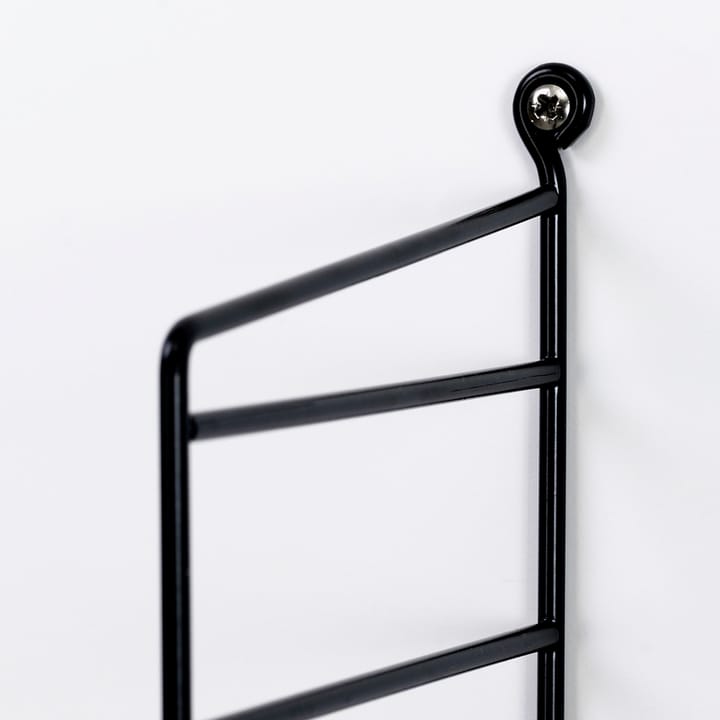 String lattiakaide, musta, 200x30 cm, 2 kpl String