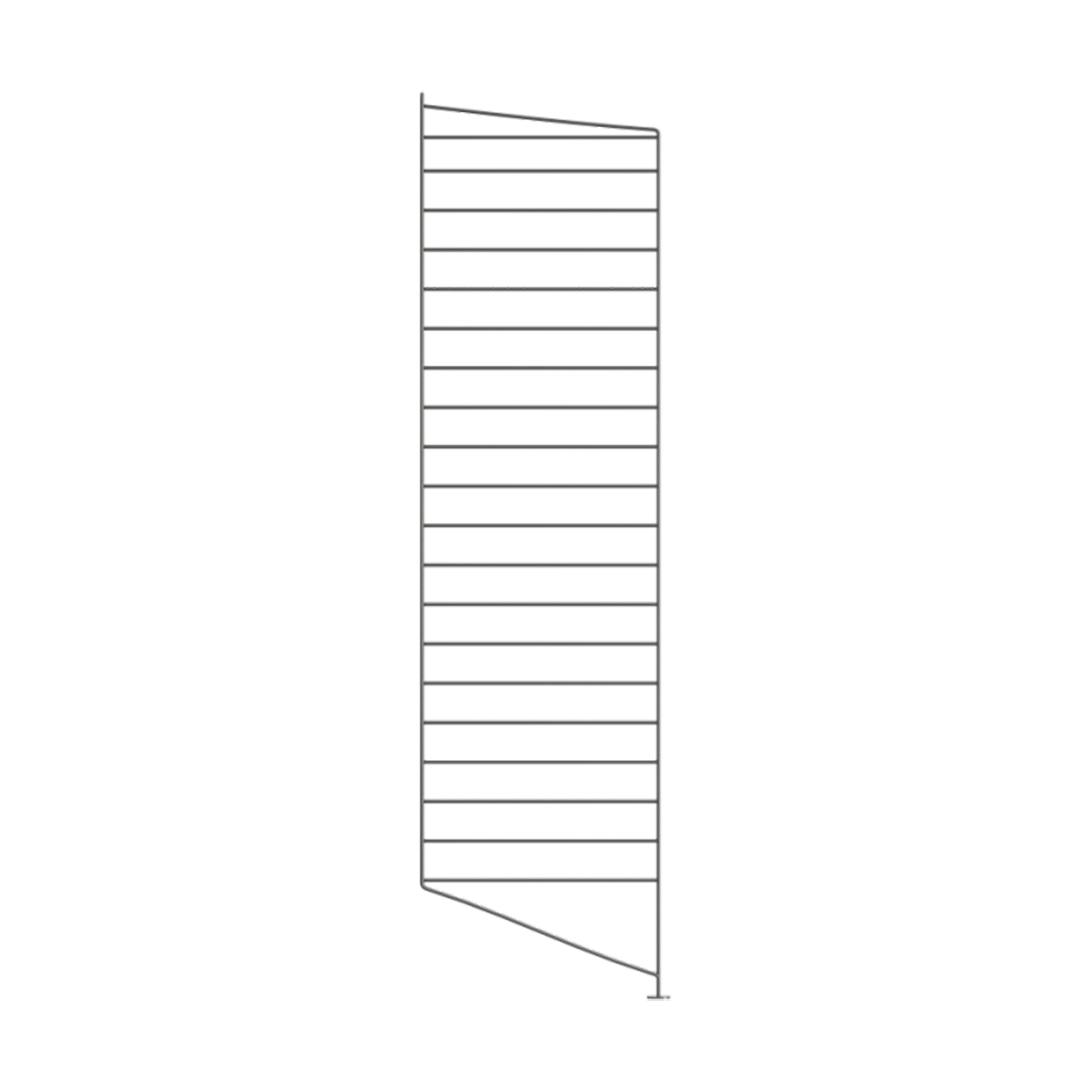 String lattiakaide Tummanharmaa, 115x30 cm, 1-pakkaus