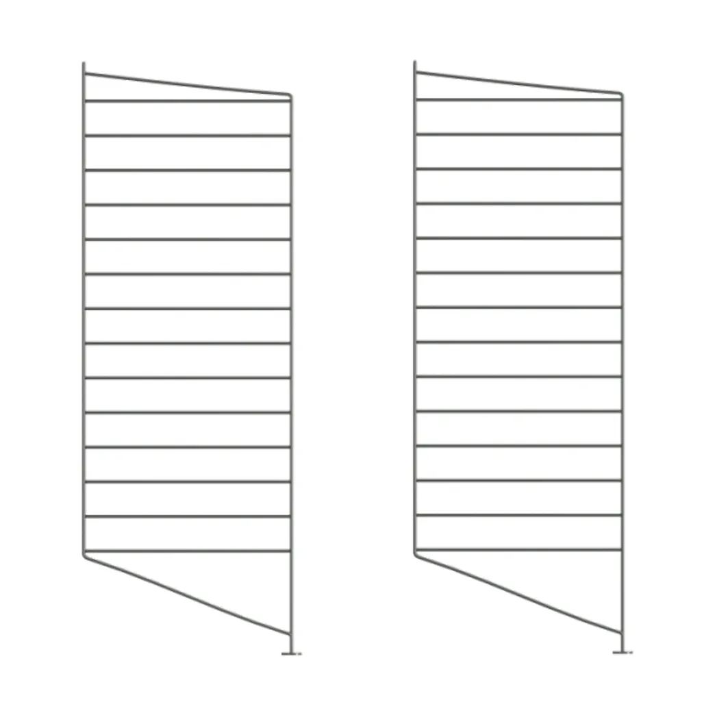 String lattiakaide, Tummanharmaa, 85x30 cm, 2-pakkaus String