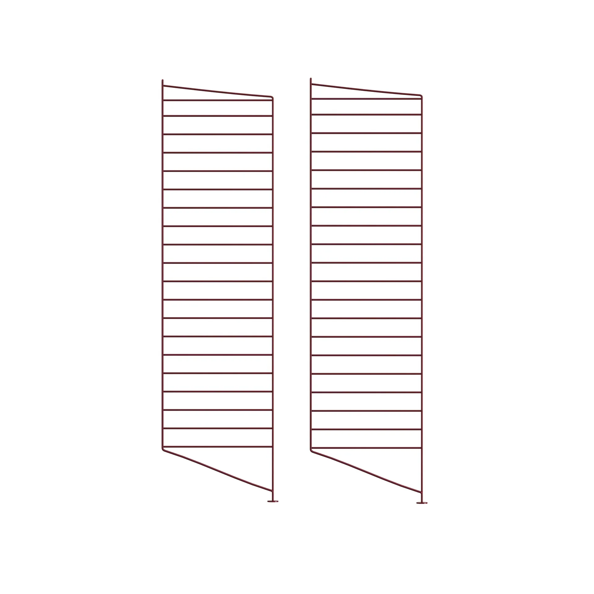 String lattiakaide, Tummanpunainen, 115x30 cm, 2‑pakkaus String