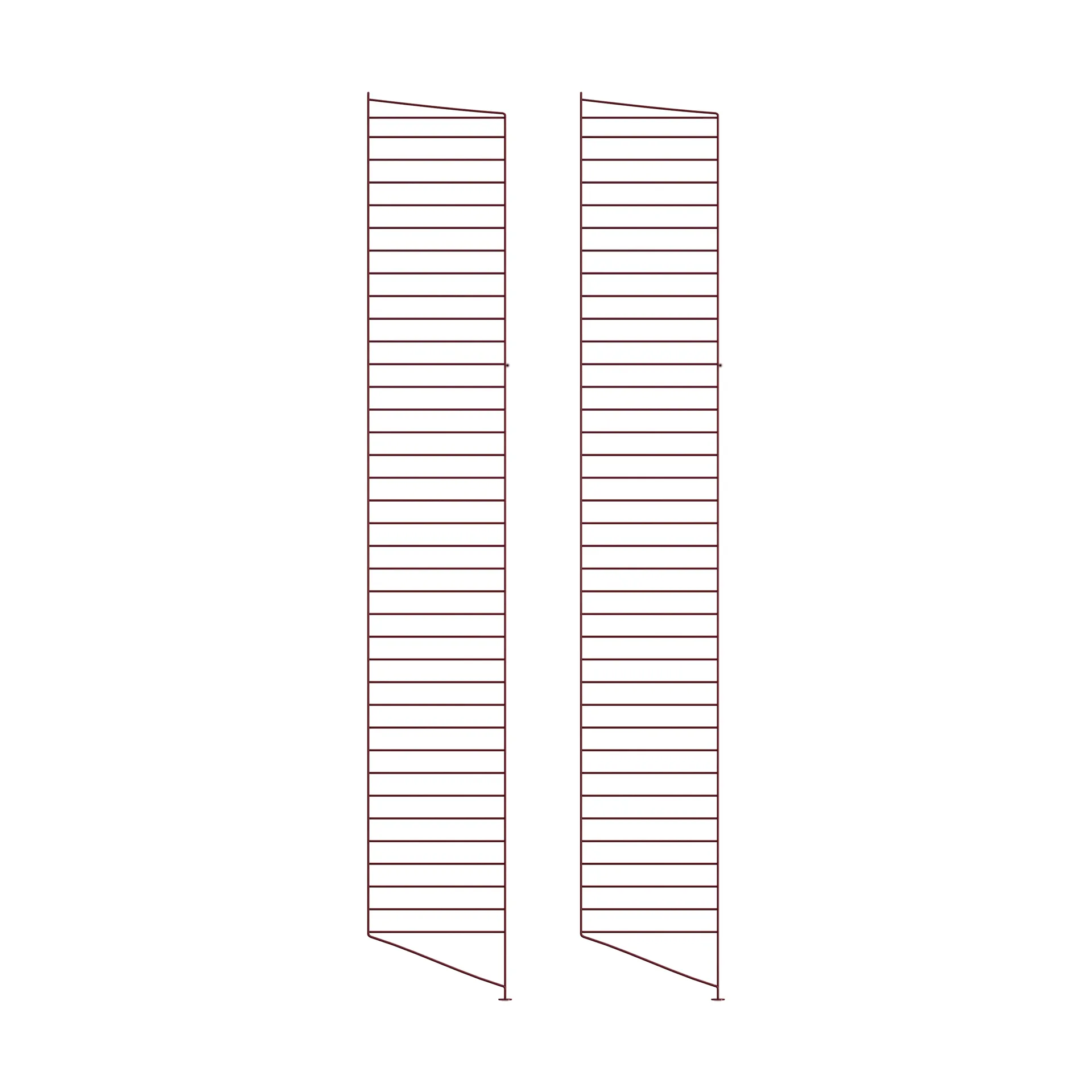 String lattiakaide, Tummanpunainen, 200x30 cm, 2-pack String