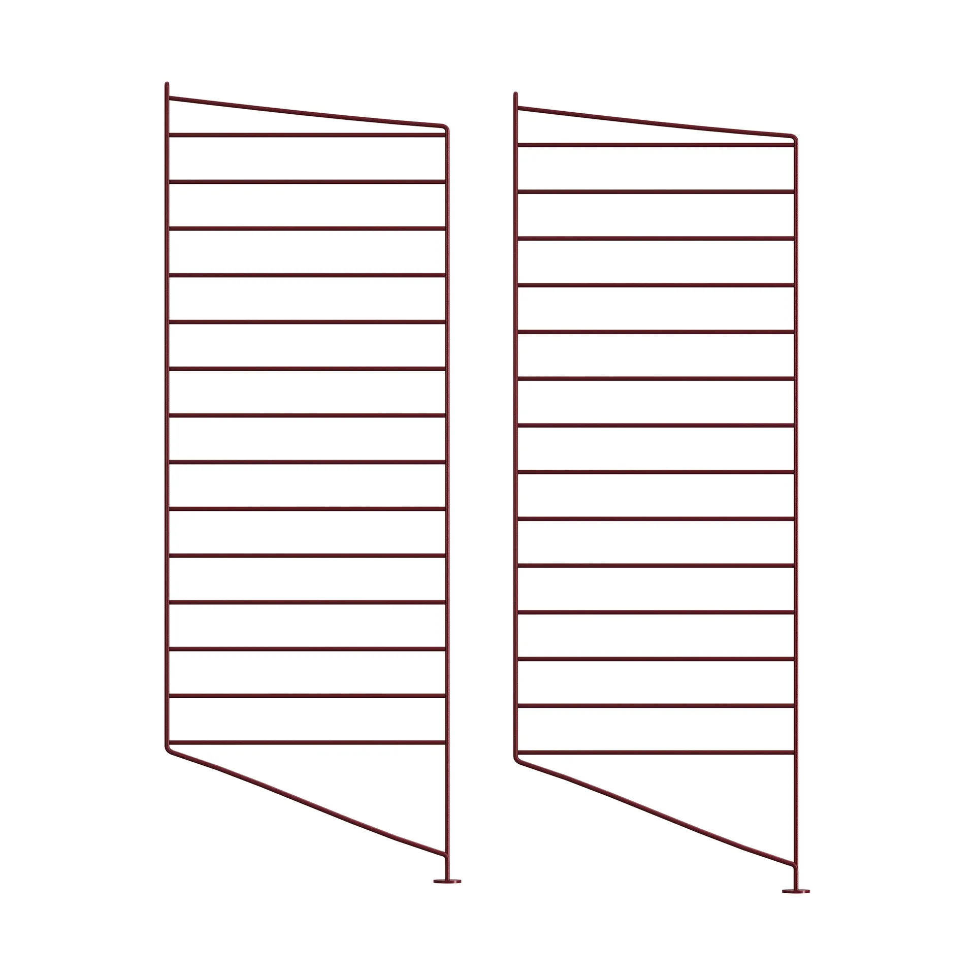 String lattiakaide, Tummanpunainen, 85x30 cm, 2-pack String