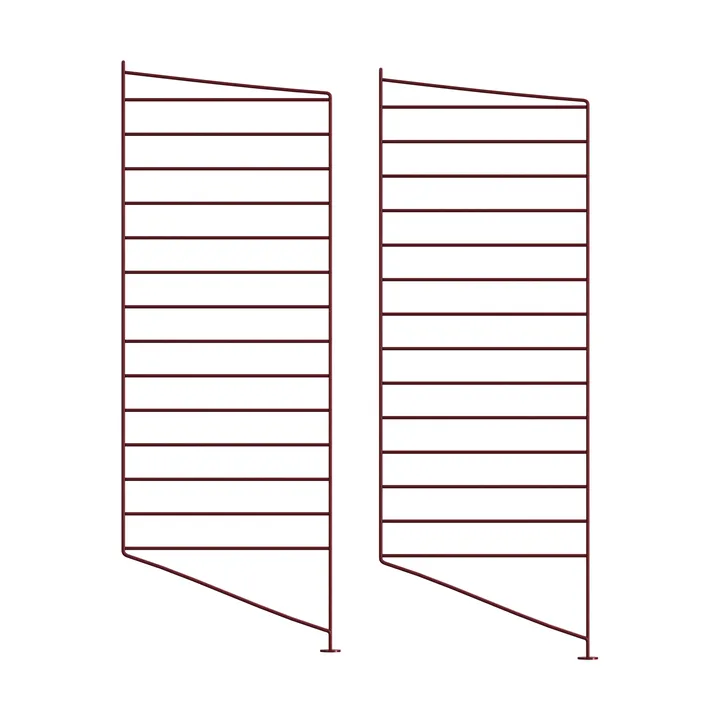 String lattiakaide - Tummanpunainen, 85x30 cm, 2-pack - String