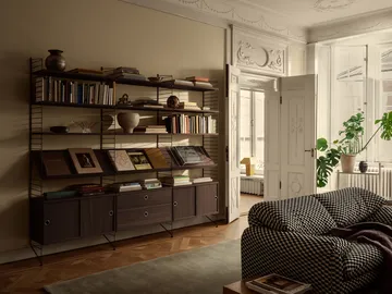 String lattiakaide - Tummanruskea, 85x30 cm, 1-pack - String