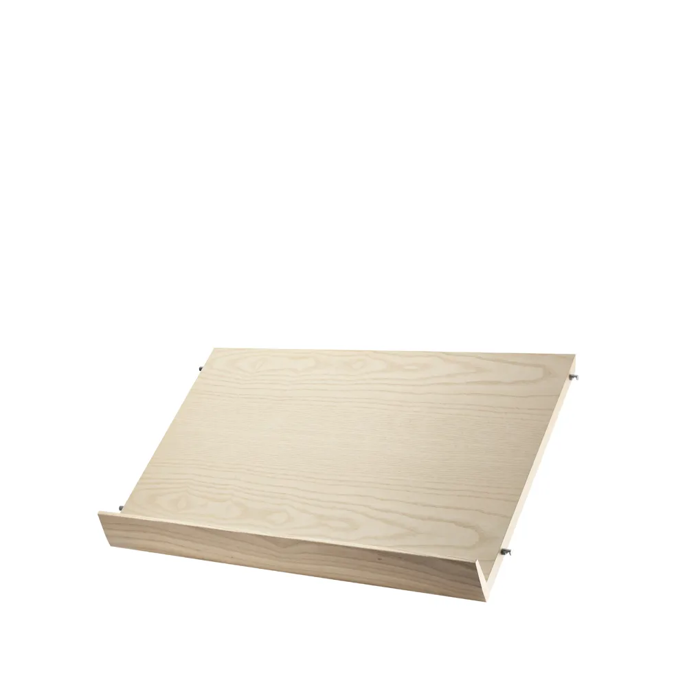 String lehtihylly puu, saarnivaneri, 58x30 cm String