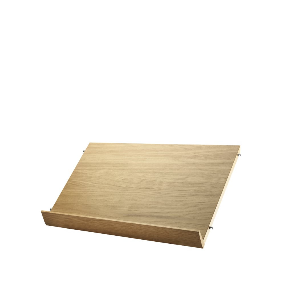 String lehtihylly puu tammi, 58x30 cm | Skandinaavinen Sisustus | Lehtitelineet | Beige