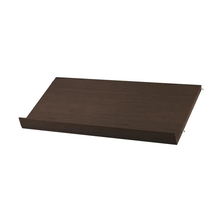 String lehtihylly puu - Tumman tammen, 78×30 cm - String