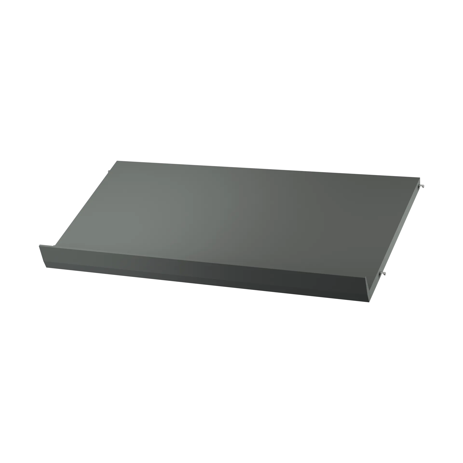 String lehtihylly puu, Tummanharmaa, 78x30 cm String