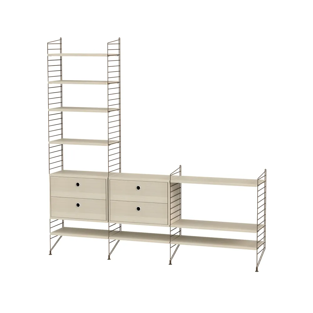 String olohuone saarni & ruskea - Yhdistelmä J String