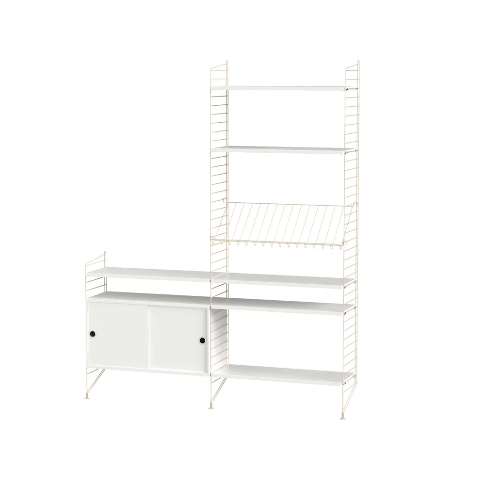 String olohuone valkoinen & beige - Yhdistelmä K String