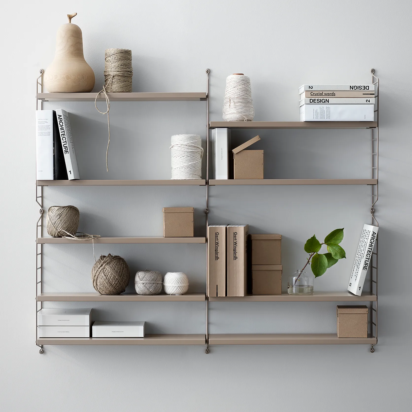 String Pocket hylly beige, Beige String