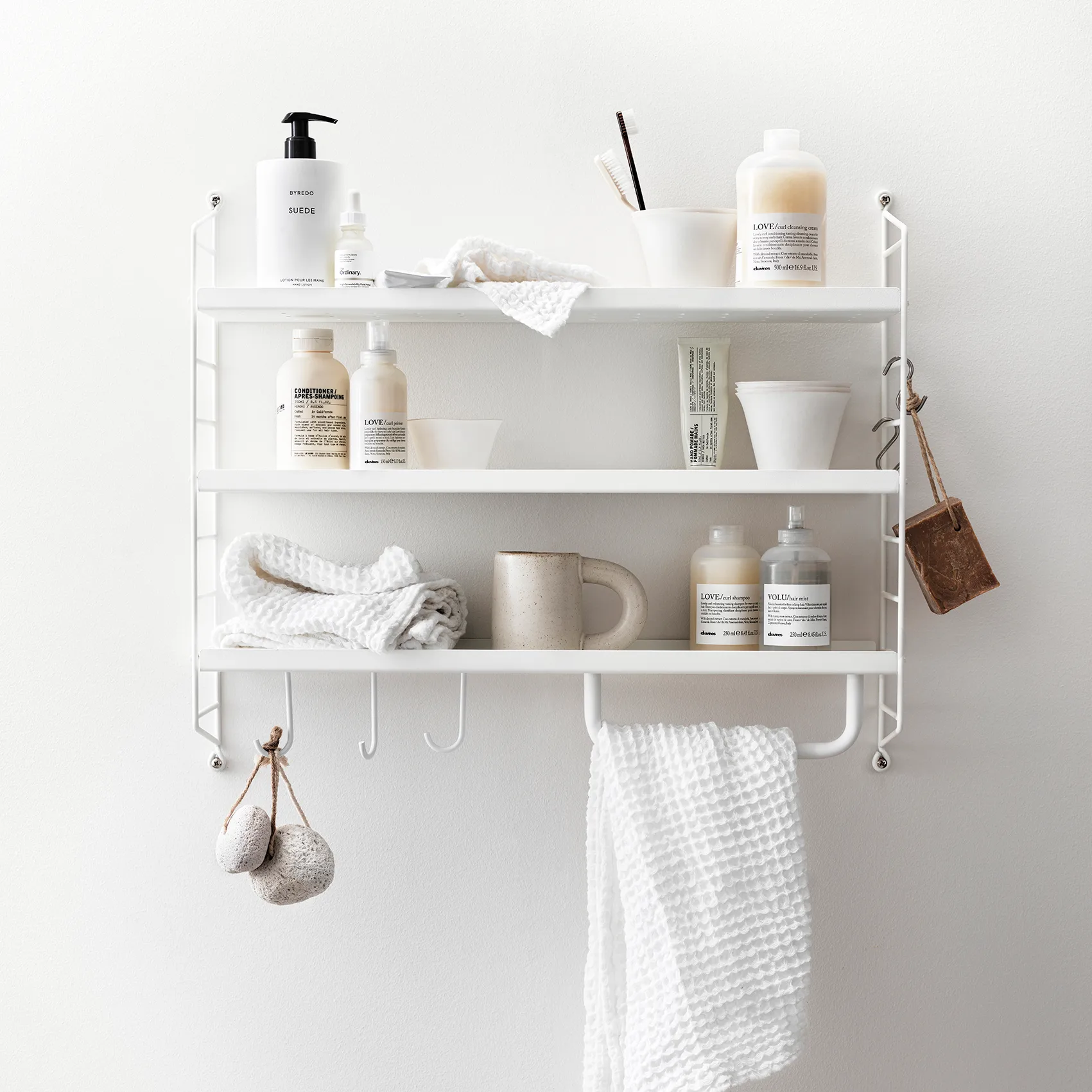 String Pocket hylly metalli, Valkoinen String