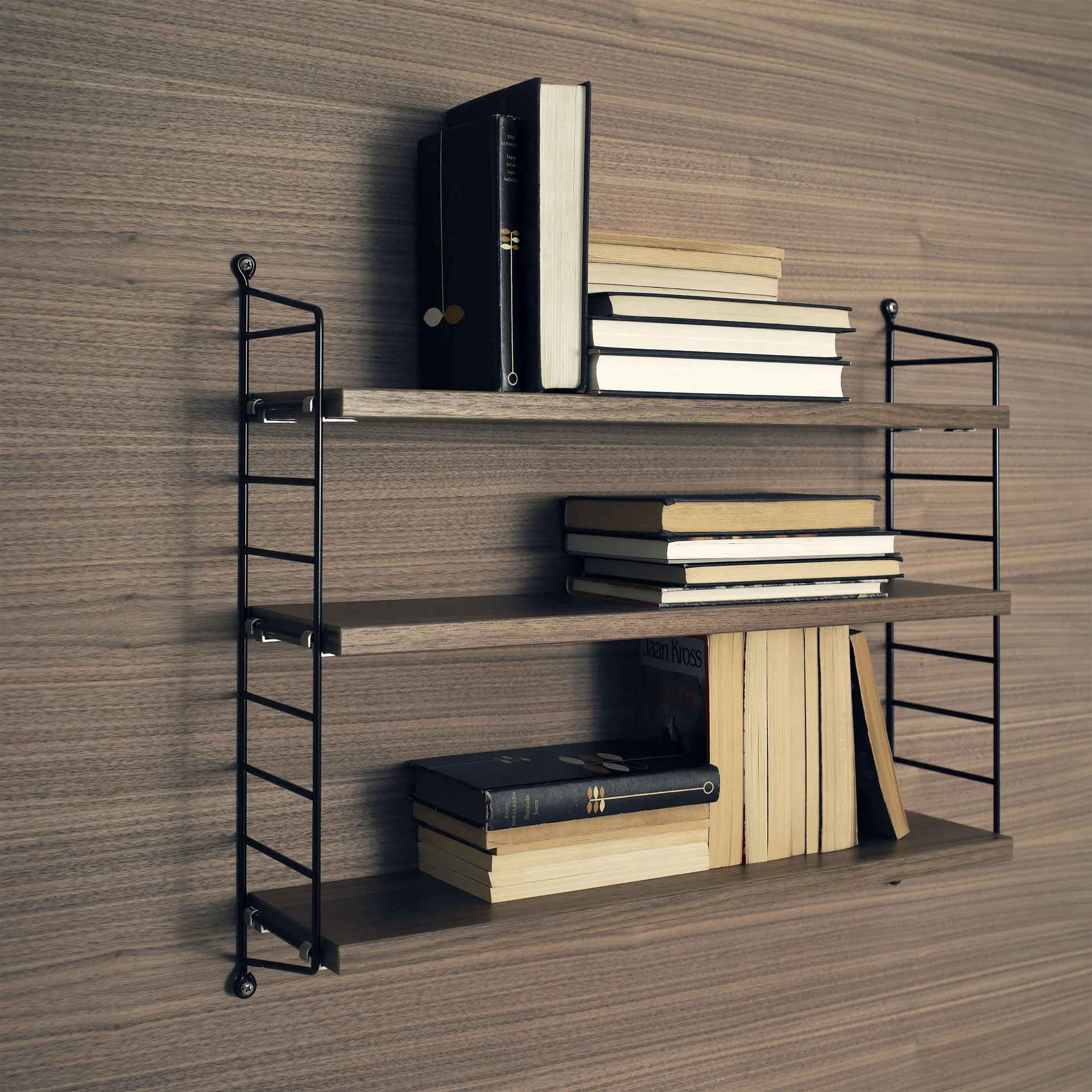 String Pocket hylly pähkinä musta, pähkinä-musta String