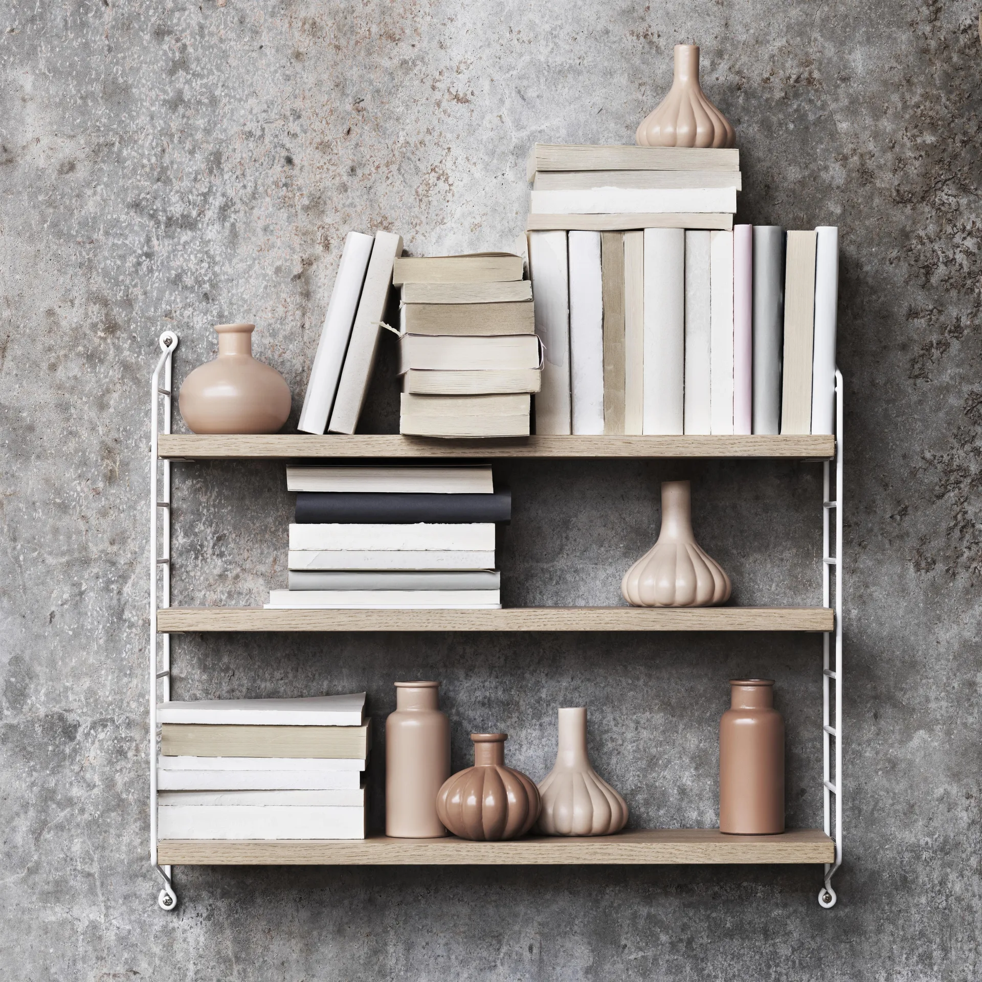 String Pocket -hylly tammi-valkoinen, tammi-valkoinen String