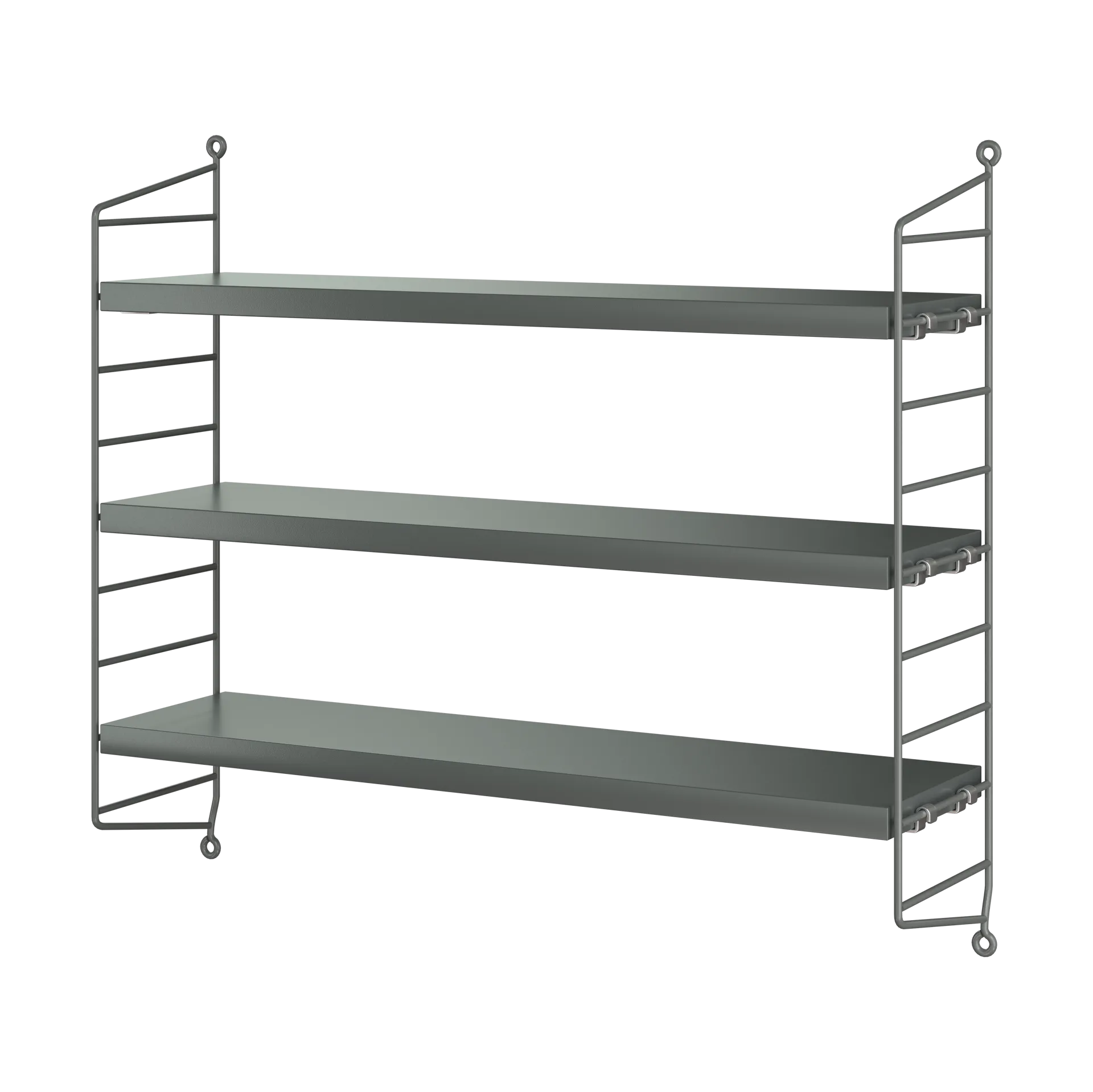 String Pocket seinähylly, Tummanharmaa String