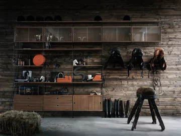 String seinäpääty - Musta, 75x30 cm, 1 pakkaus - String