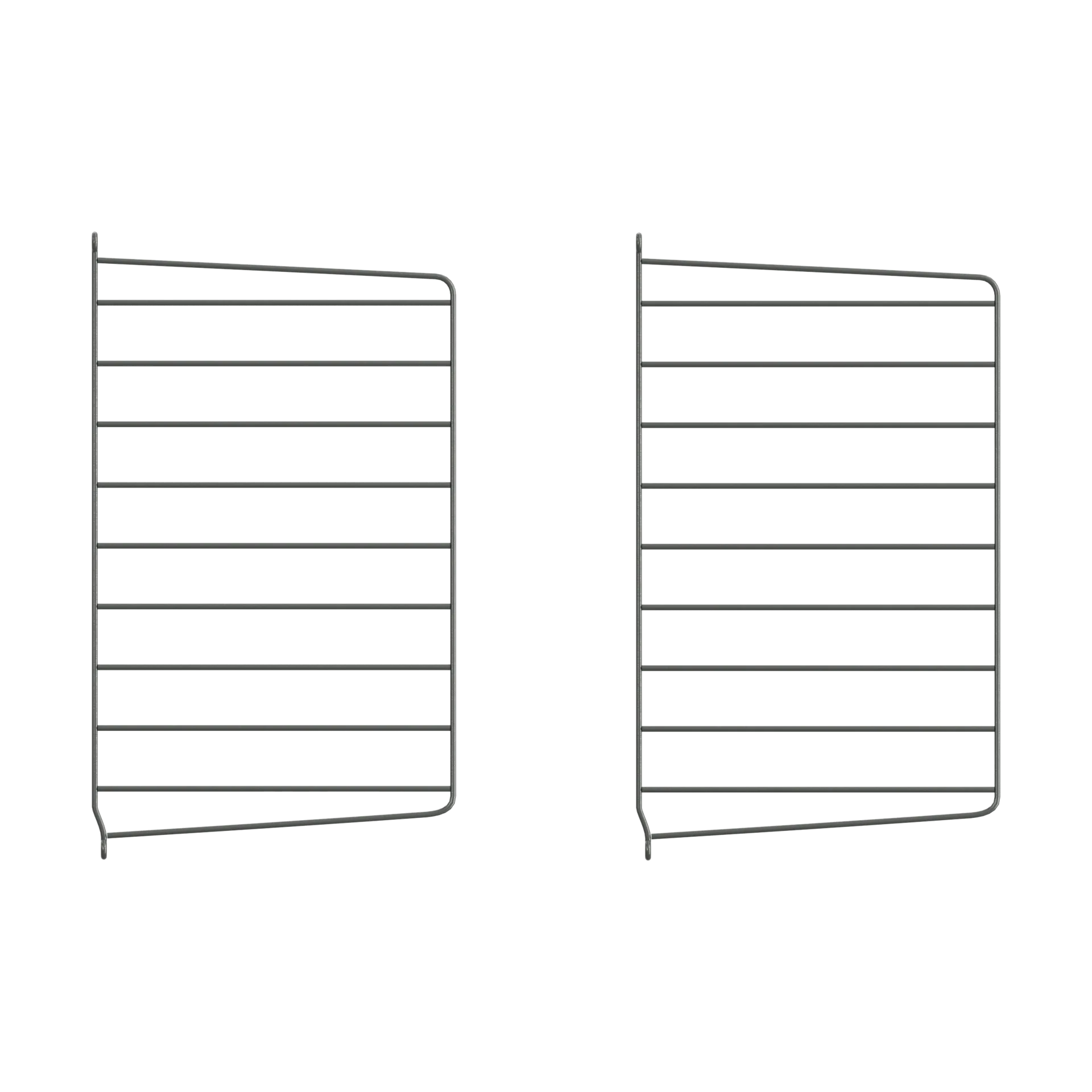 String seinäpääty, Tummanharmaa, 50x30 cm, 2-pakkaus String