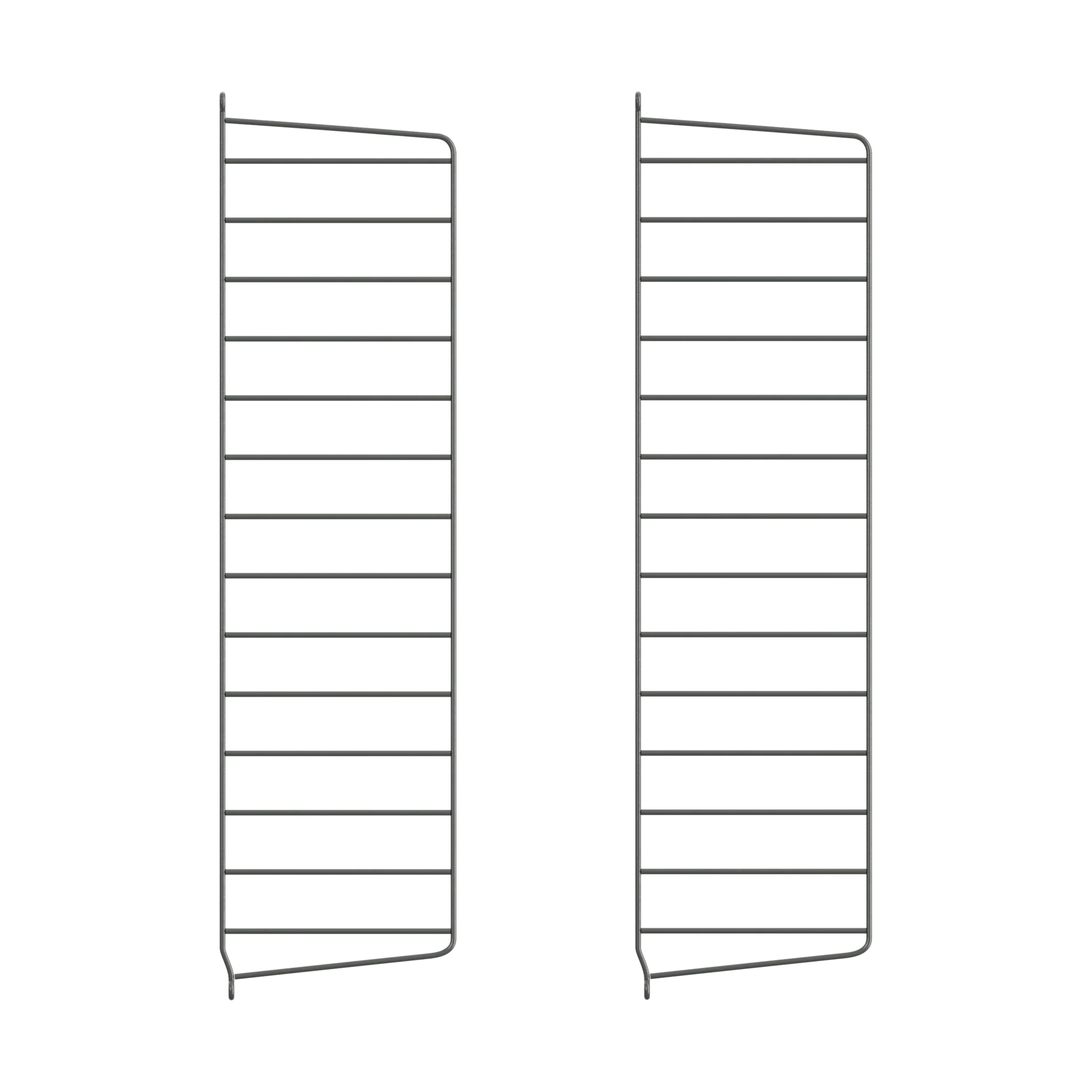 String seinäpääty, Tummanharmaa, 75x20 cm, 2-pakkaus String