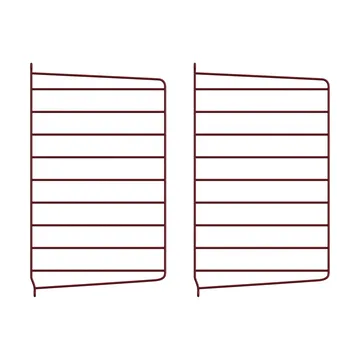 String seinäpääty - Tummanpunainen, 50x30 cm, 2-pack - String