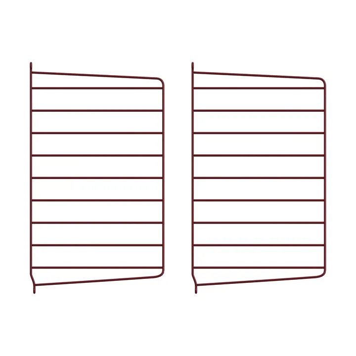 String seinäpääty - Tummanpunainen, 50x30 cm, 2-pack - String