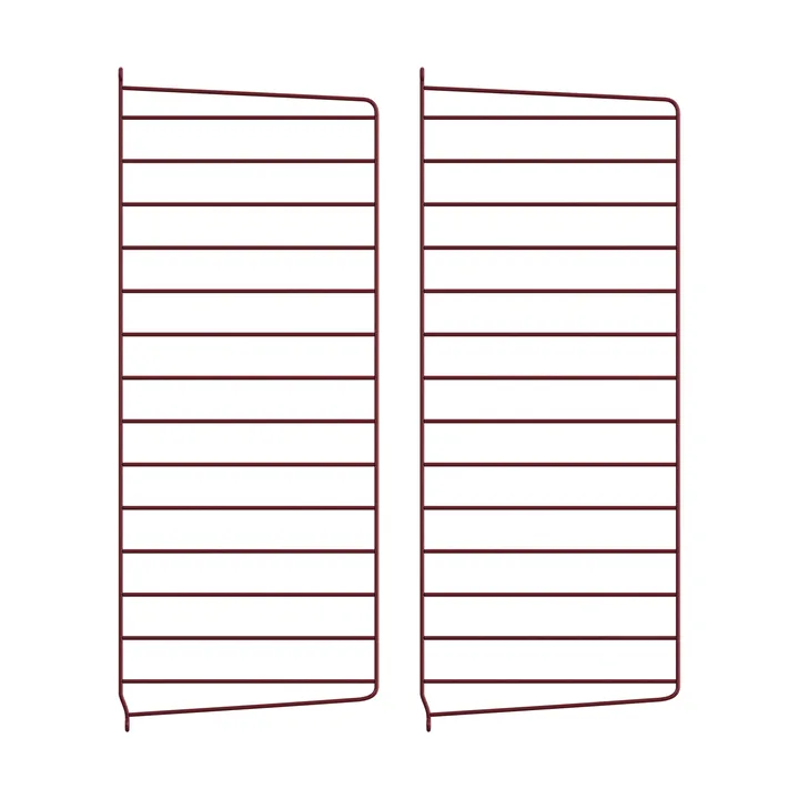 String seinäpääty - Tummanpunainen, 75x30 cm, 2-pack - String