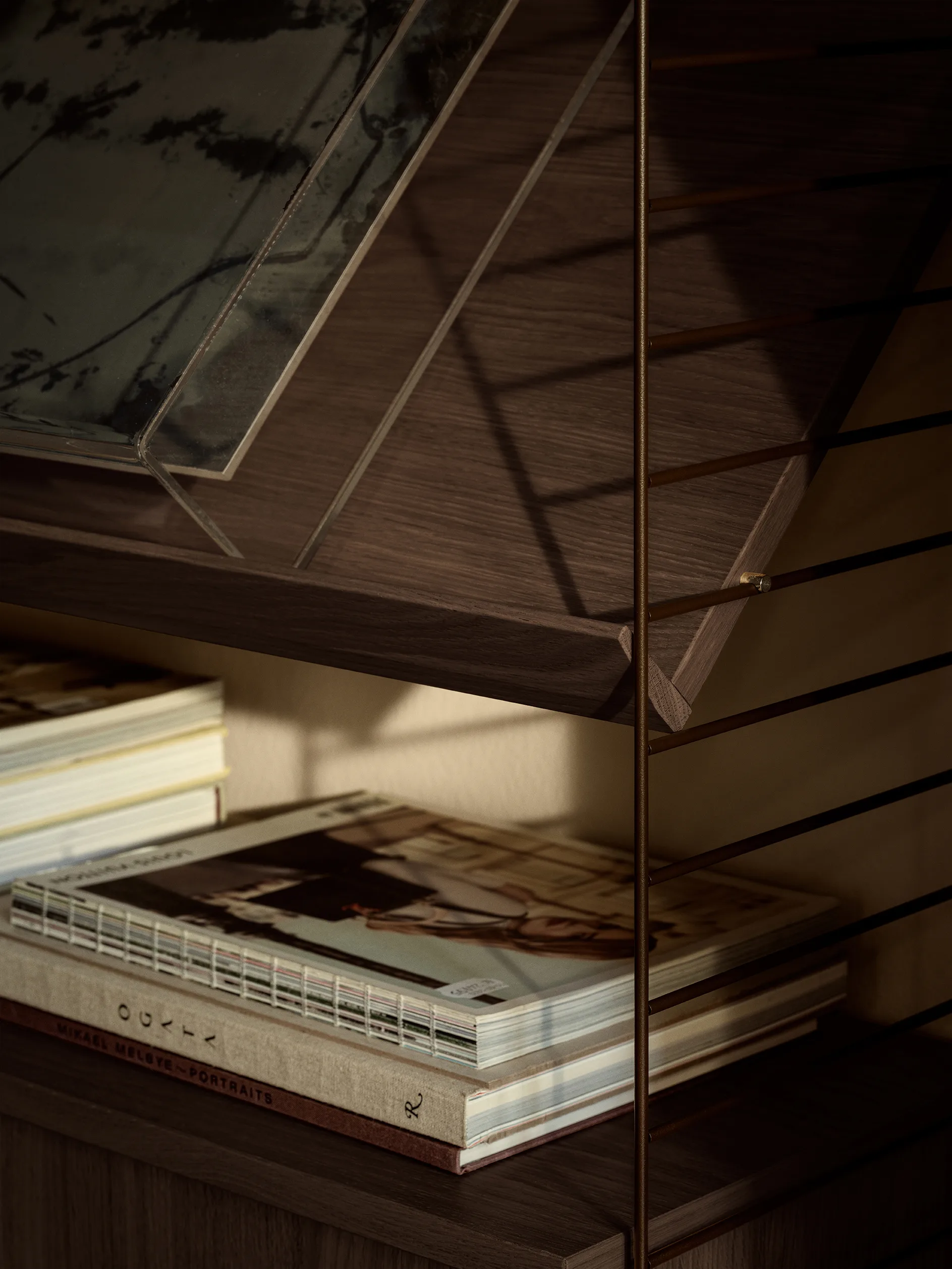 String seinäpääty, Tummanruskea, 75x20 cm, 1-pack String