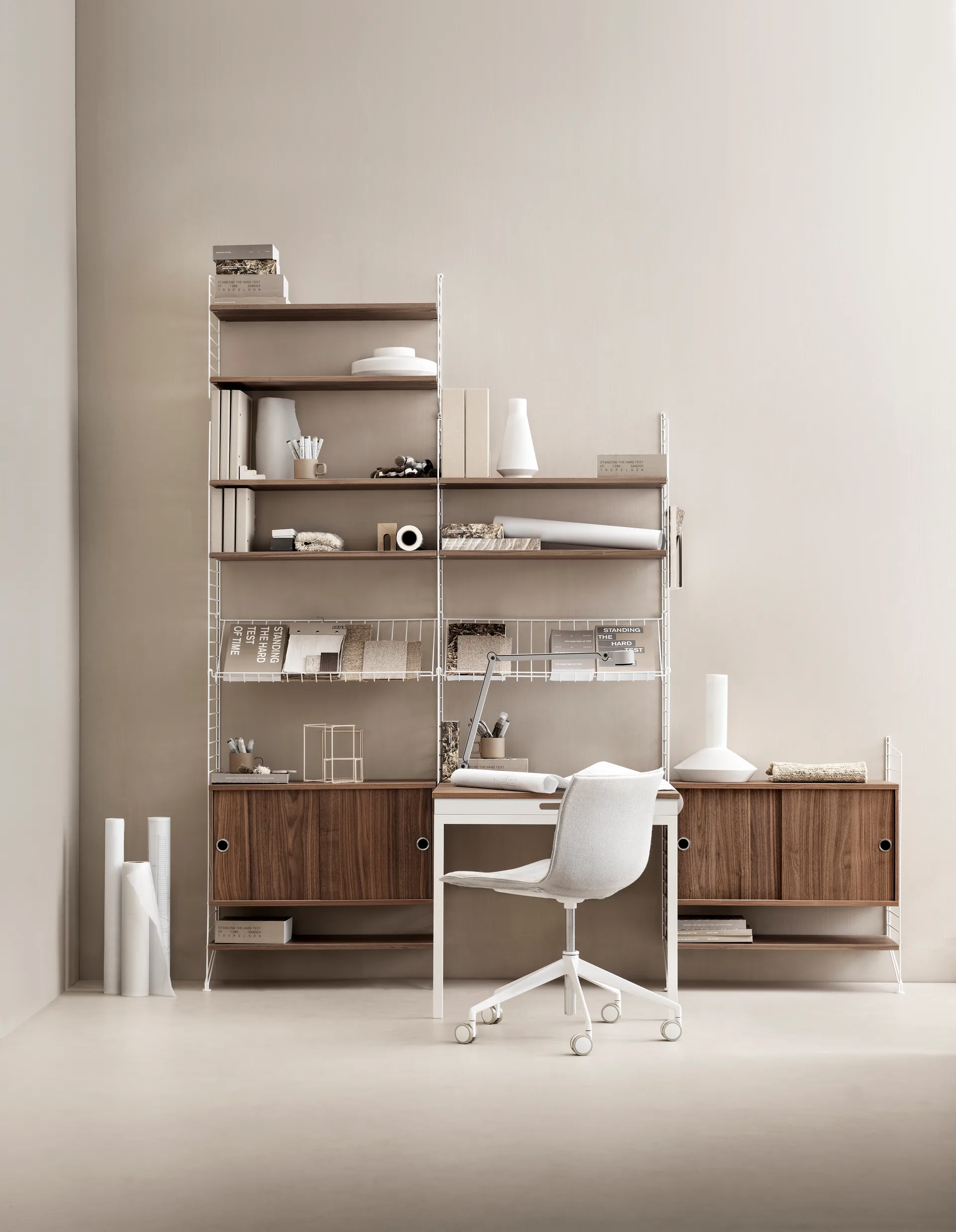 String seinäpääty, valkoinen, 50x30 cm, 1 kpl String