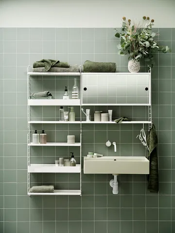 String seinäpääty - Valkoinen, 75x20 cm, 1 pakkaus - String