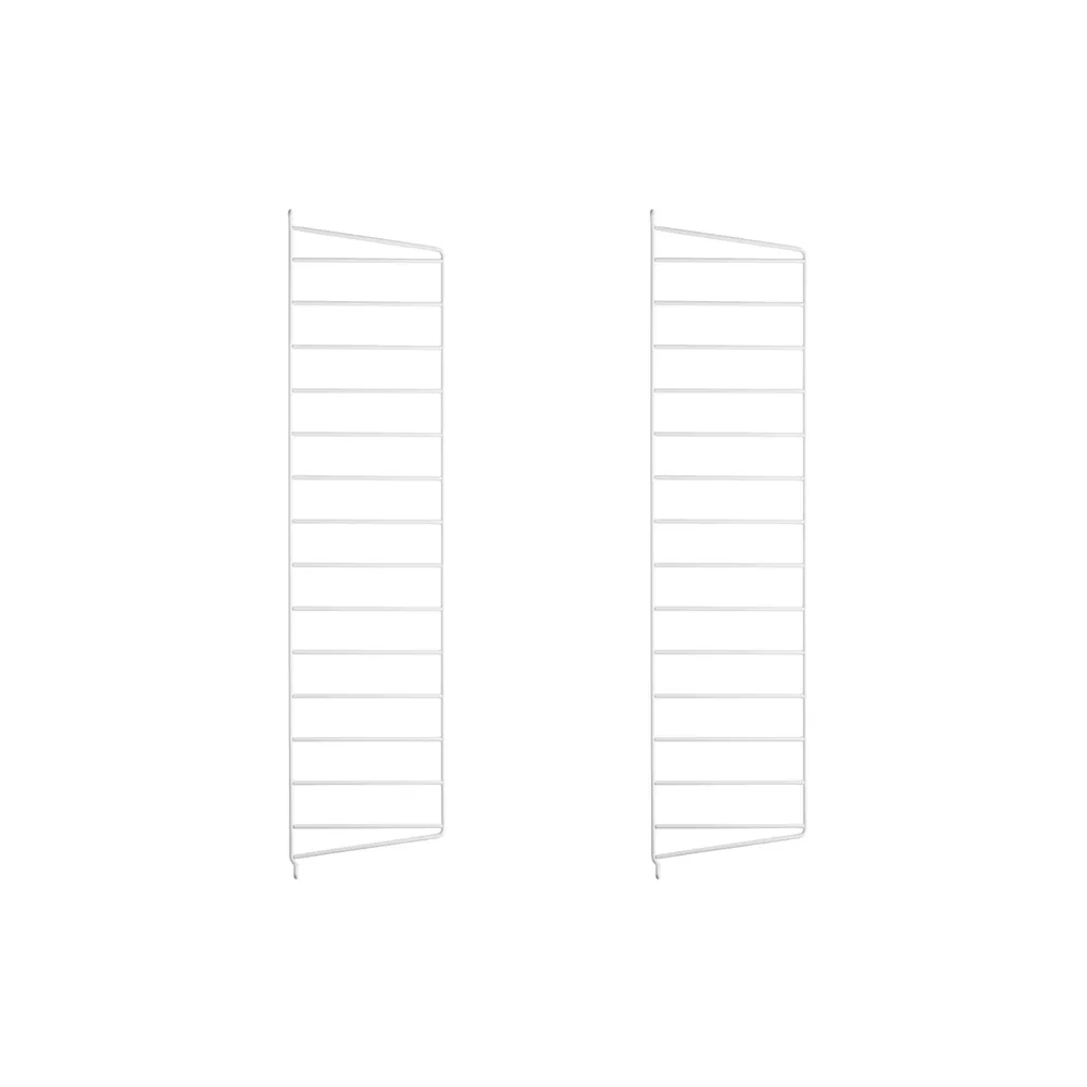 String seinäpääty, Valkoinen, 75x20 cm, 2 pakkaus String