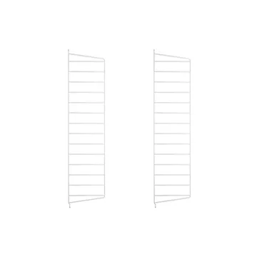 String seinäpääty - Valkoinen, 75x20 cm, 2 pakkaus - String