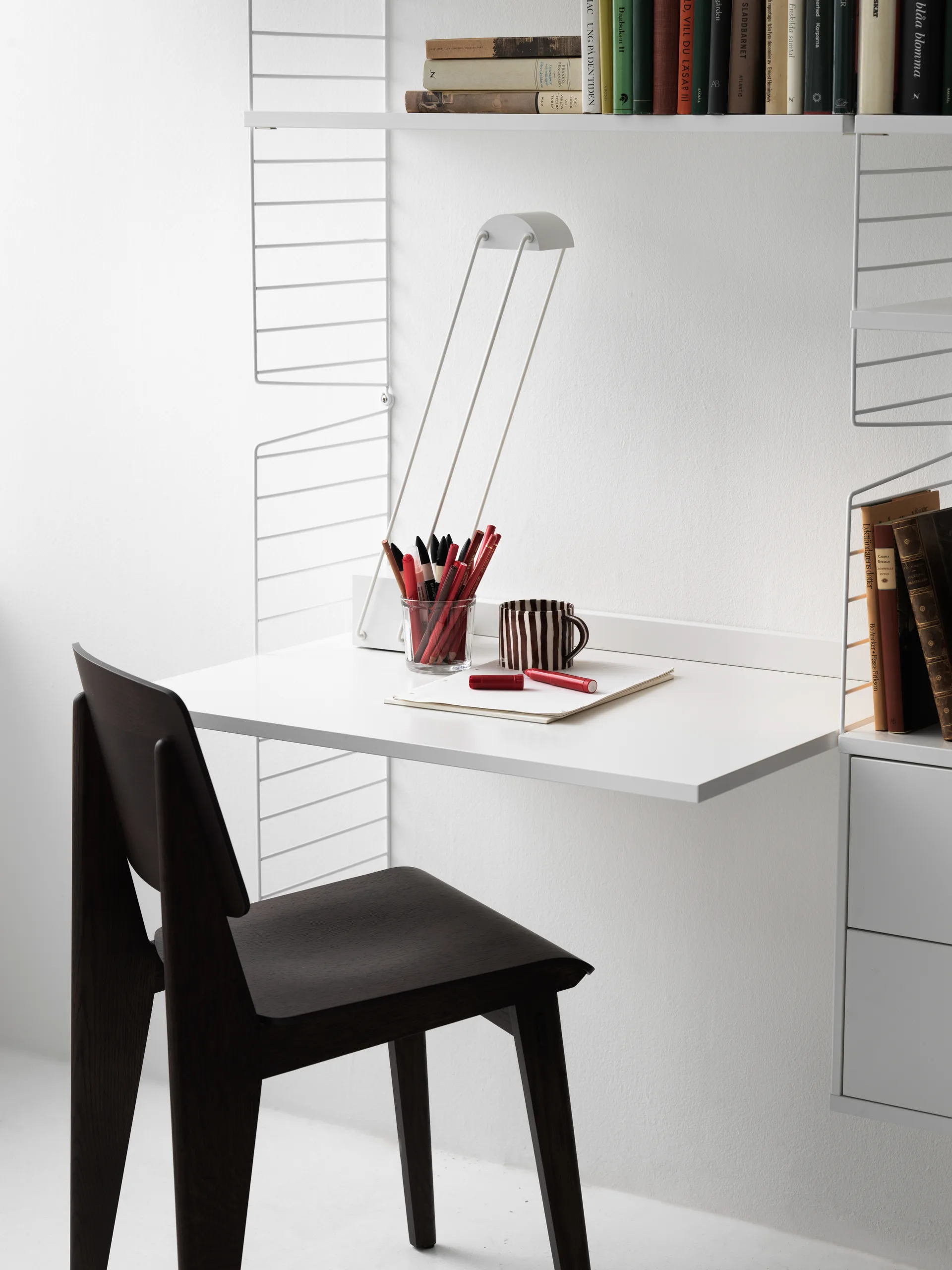 String seinäpääty, Valkoinen, 75x30 cm, 1 pakkaus String