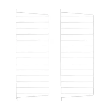 String seinäpääty - Valkoinen, 75x30 cm, 2 pakkaus - String