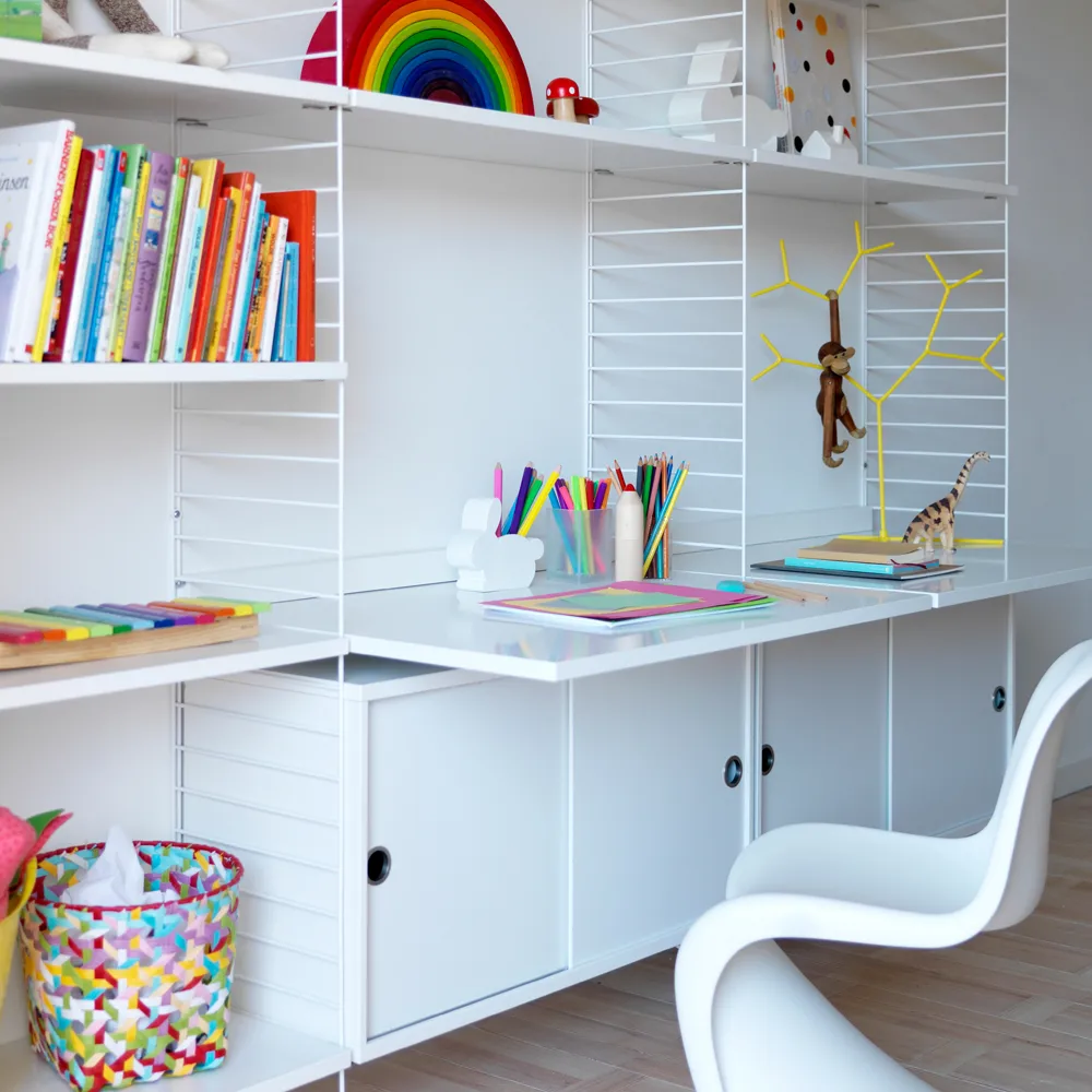 String työtaso, Valkoinen, 78x58 cm String