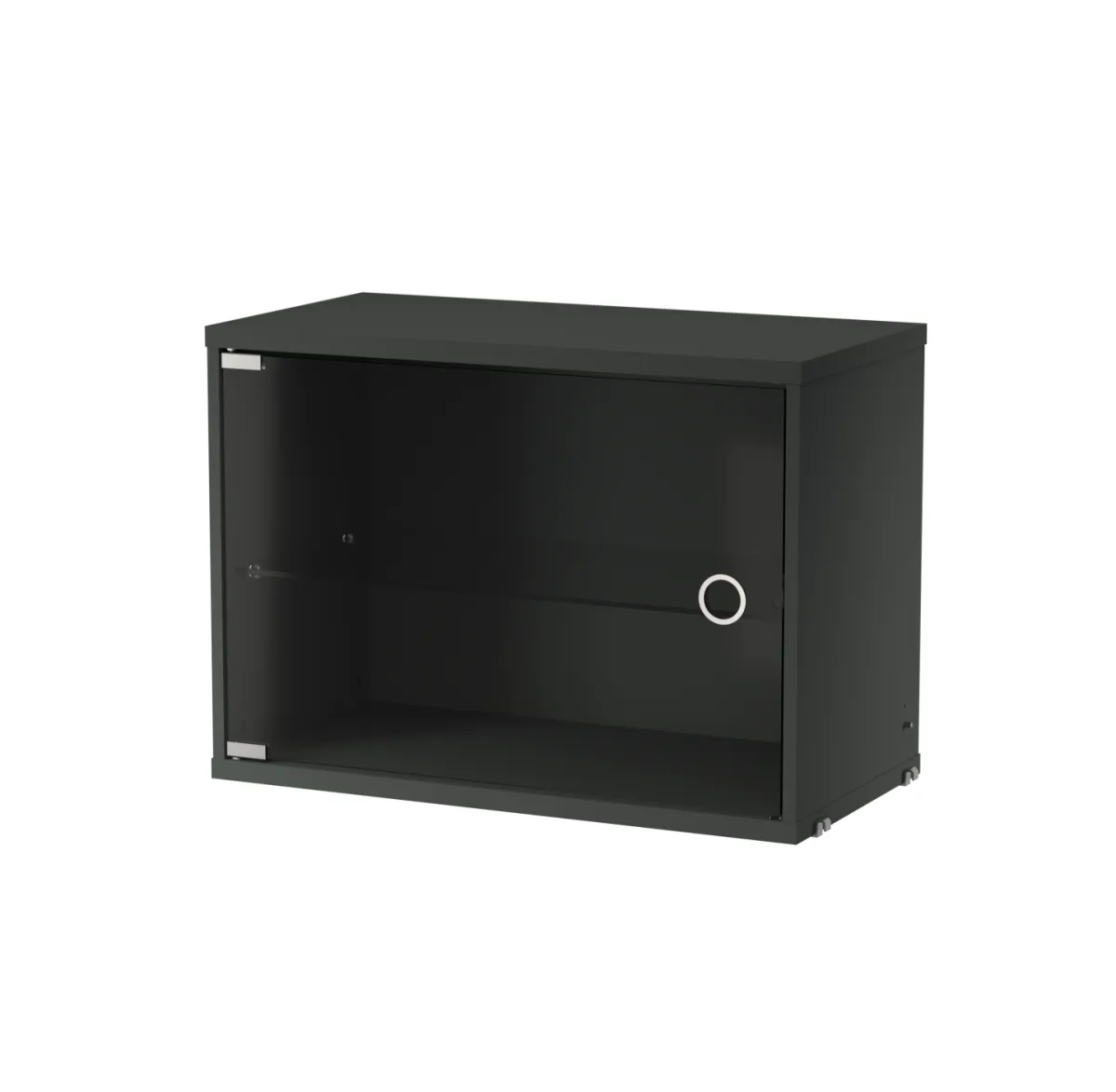 String vitriinikaappi, Tummanharmaa, 58x30 cm String